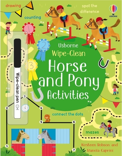 Front cover_Wipe-clean: Horse And Pony Activities