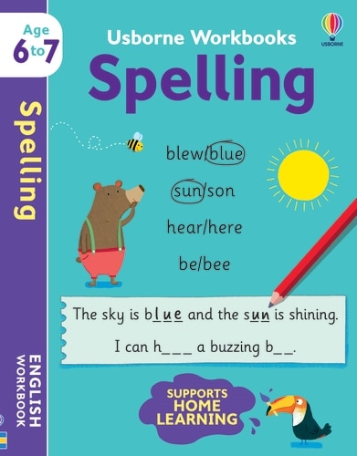 Front cover_Usborne Workbooks Spelling 6-7