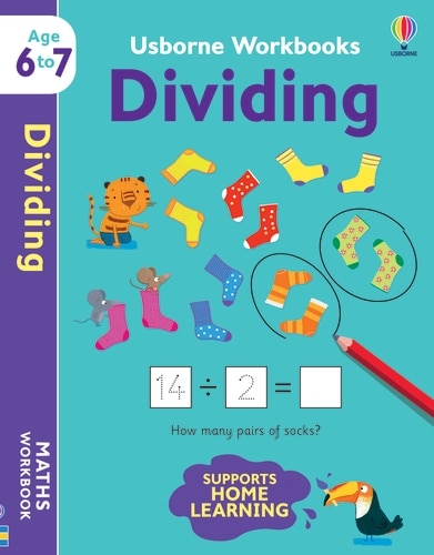 Front cover_Usborne Workbooks Dividing 6-7