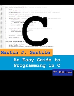 Front cover_An Easy Guide to Programming in C, Second Edition