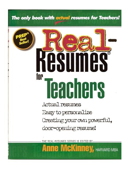 Front cover_Real-Resumes for Teachers