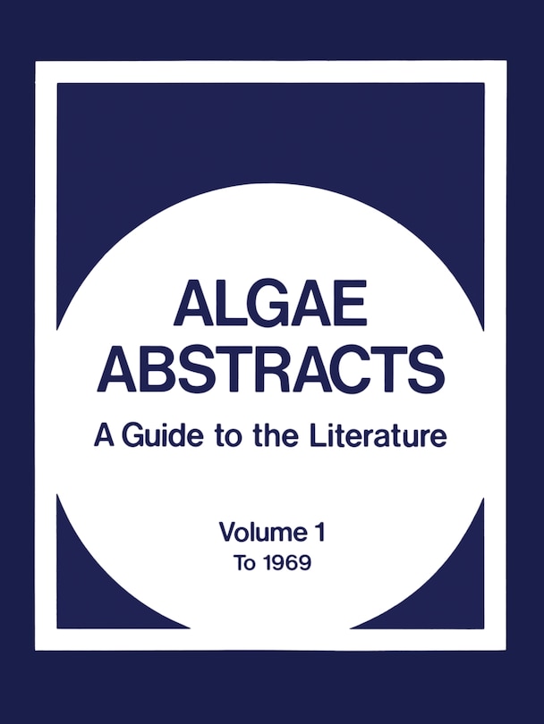 Front cover_Algae Abstracts