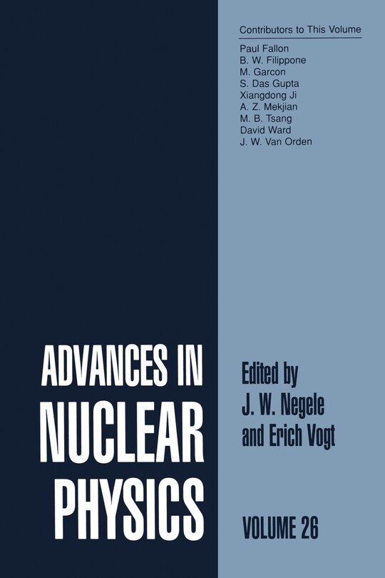 Front cover_Advances in Nuclear Physics