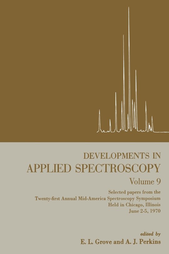 Couverture_Developments in Applied Spectroscopy
