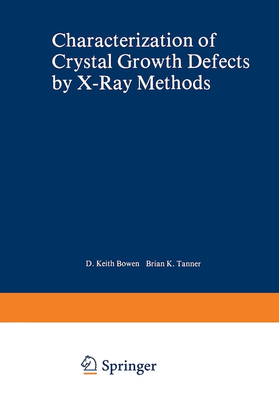 Front cover_Characterization of Crystal Growth Defects by X-Ray Methods