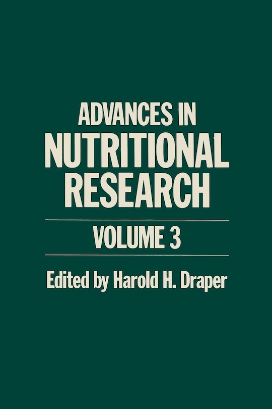 Couverture_Advances in Nutritional Research