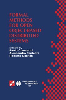 Front cover_Formal Methods for Open Object-Based Distributed Systems