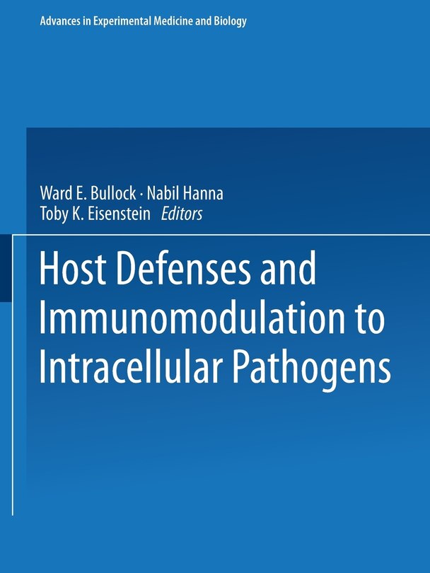 Front cover_Host Defenses and Immunomodulation to Intracellular Pathogens