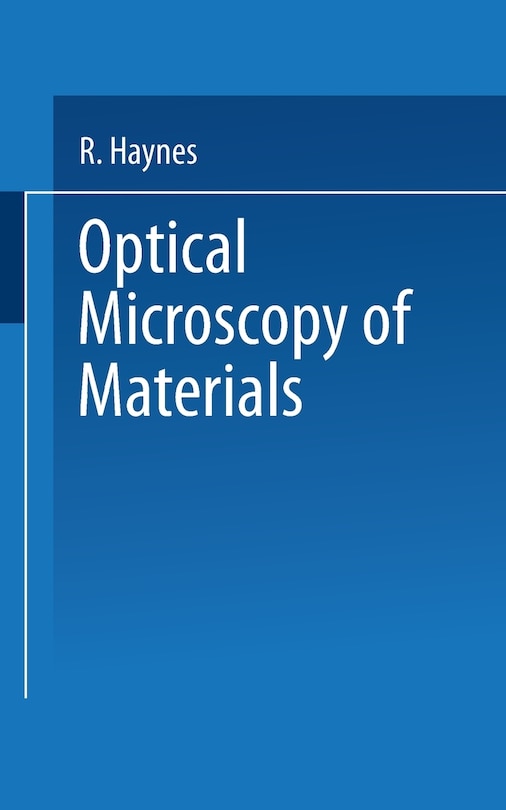 Couverture_Optical Microscopy of Materials