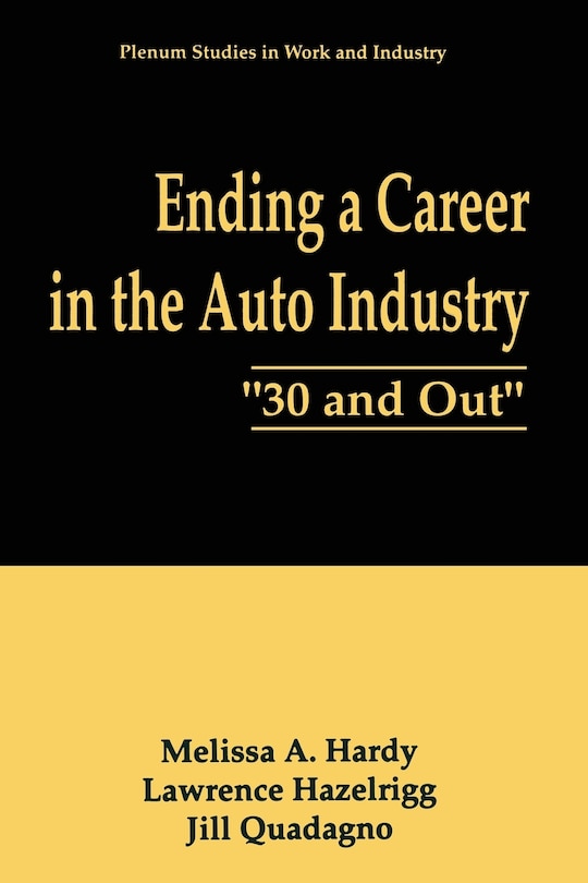 Front cover_Ending a Career in the Auto Industry