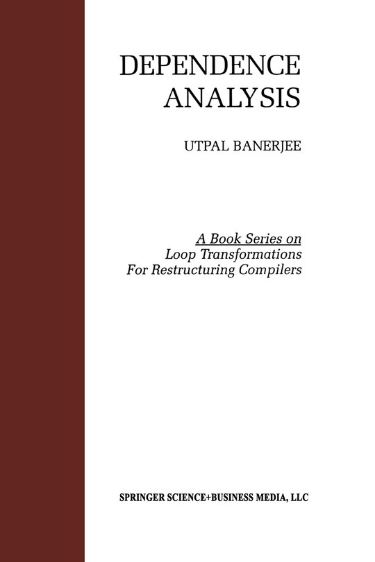 Front cover_Dependence Analysis