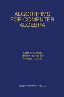 Couverture_Algorithms for Computer Algebra