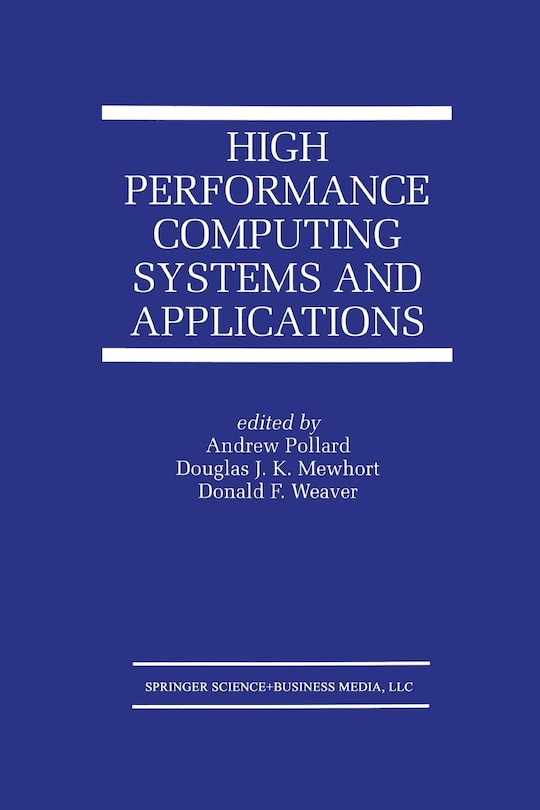 Front cover_High Performance Computing Systems and Applications