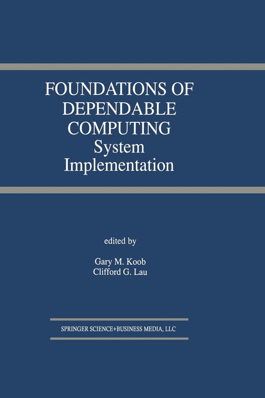 Front cover_Foundations of Dependable Computing