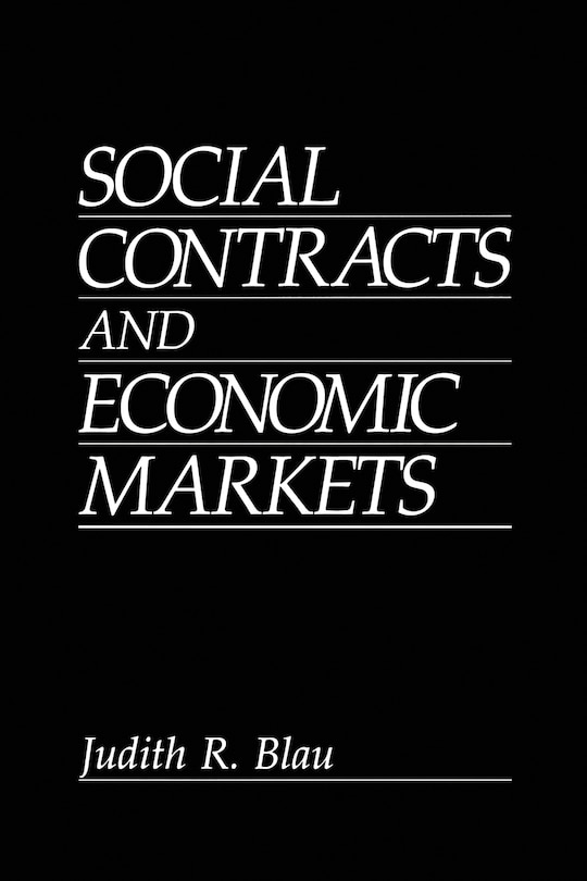 Front cover_Social Contracts and Economic Markets