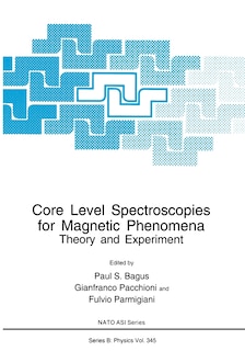 Couverture_Core Level Spectroscopies for Magnetic Phenomena