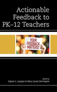 Front cover_Actionable Feedback to PK-12 Teachers