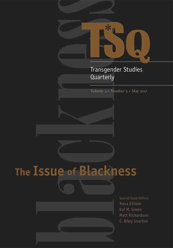 Front cover_The Issue of Blackness