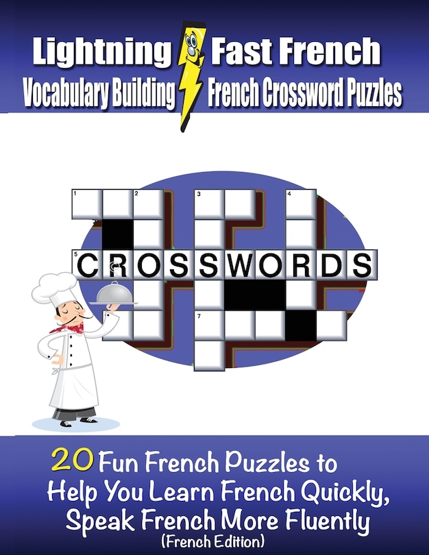 Front cover_Lightning Fast French Vocabulary Building French Crossword Puzzles