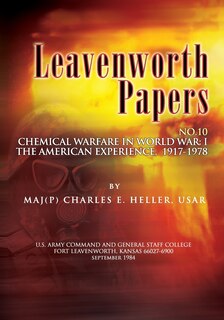 Couverture_Leavenworth Papers, Chmical Warfare in World War I