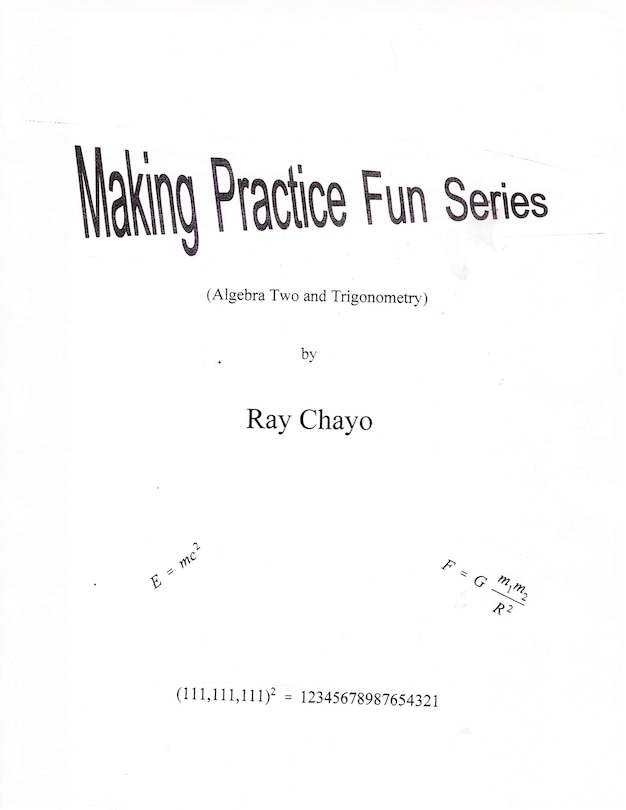 Making Practice Fun Series ( Algebra Two And Trigonometry) Book By Ray ...