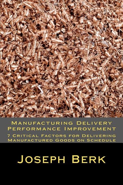 Front cover_Manufacturing Delivery Performance Improvement