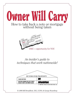 Front cover_Owner Will Carry