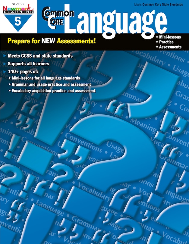 Front cover_Common Core Practice Language Grade 5