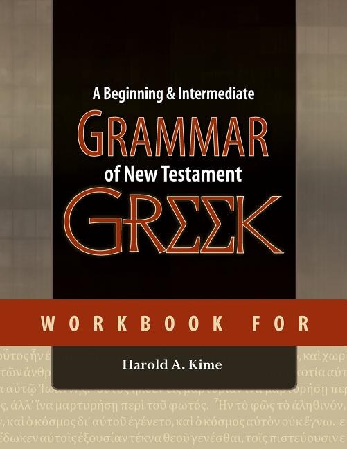 Couverture_Workbook for A Beginning & Intermediate Grammar of New Testament Greek