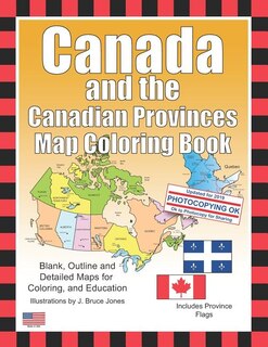 Couverture_Canada and the Canadian Provinces Map Coloring Book