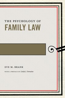 Front cover_The Psychology of Family Law