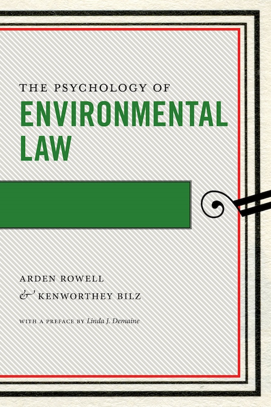 Front cover_The Psychology of Environmental Law