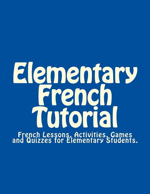 Front cover_Elementary French Tutorial