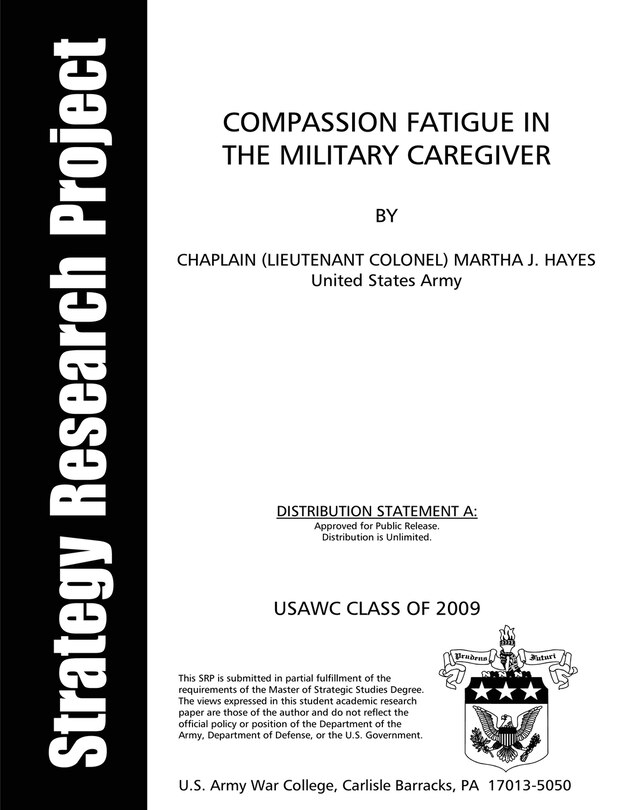 Front cover_Compassion Fatigue in the Military Caregiver