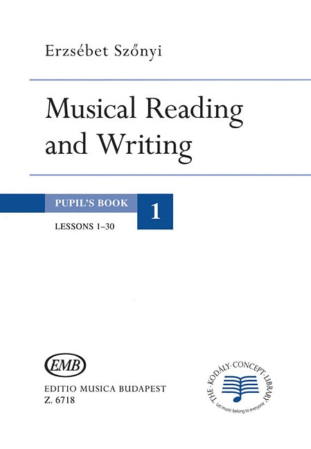 Couverture_Musical Reading & Writing - Exercise Book Volume 1