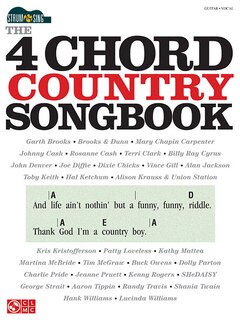 Front cover_The 4-chord Country Songbook - Strum & Sing