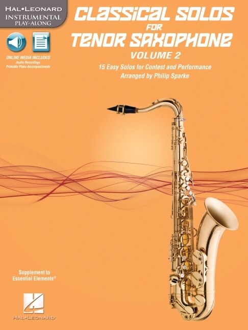 Couverture_Classical Solos For Tenor Saxophone, Vol. 2