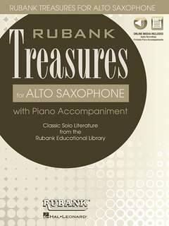 Rubank Treasures For Alto Saxophone: Book With Online Audio (stream Or Download)