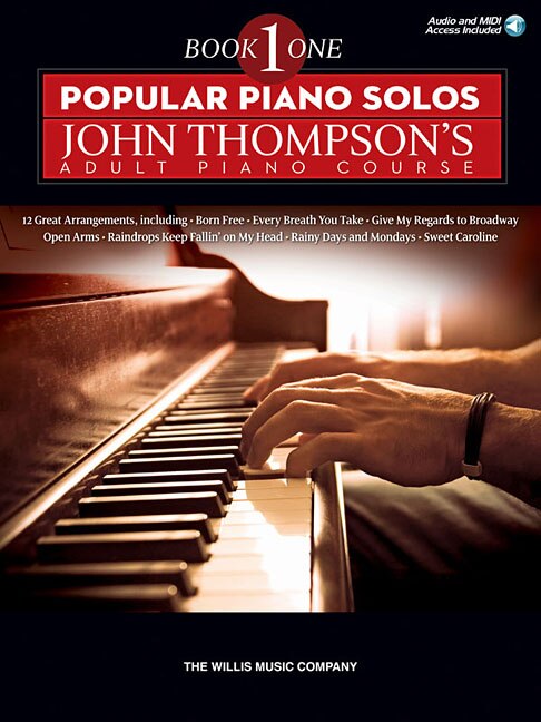 Front cover_Popular Piano Solos - John Thompson's Adult Piano Course (book 1)