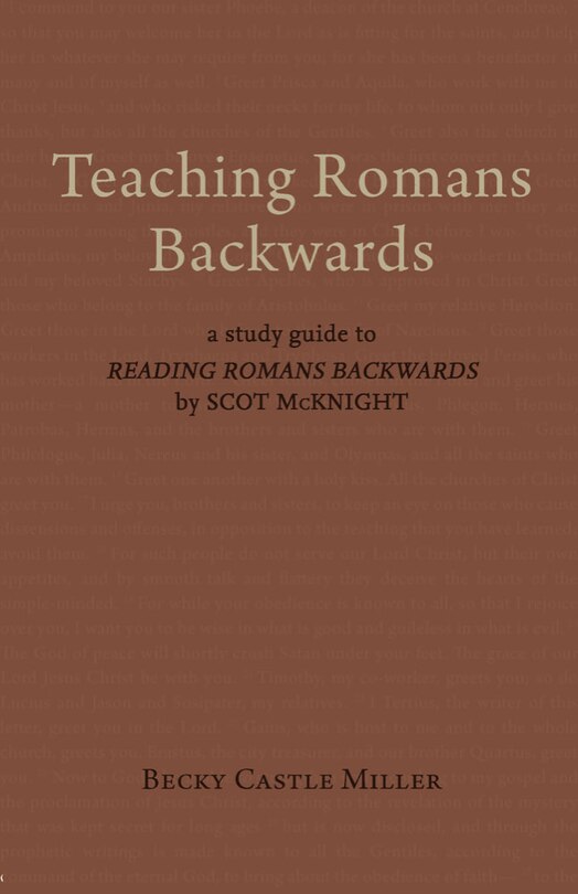 Couverture_Teaching Romans Backwards