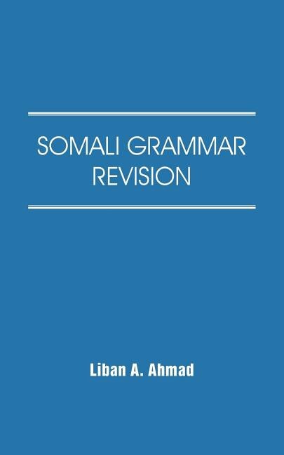 Front cover_Somali Grammar Revision