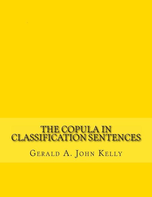 Couverture_The Copula in Classification Sentences