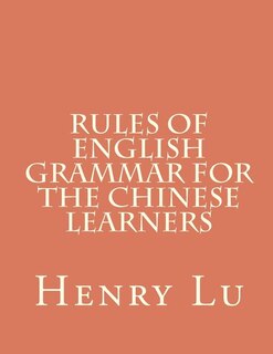 Couverture_Rules of English Grammar for the Chinese Learners