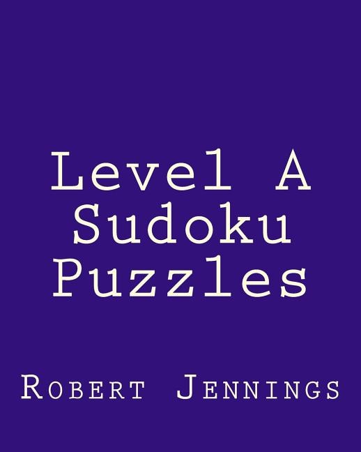 Front cover_Level A Sudoku Puzzles