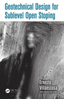 Front cover_Geotechnical Design For Sublevel Open Stoping