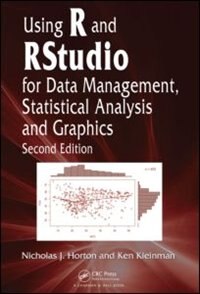 Couverture_Using R And Rstudio For Data Management, Statistical Analysis, And Graphics