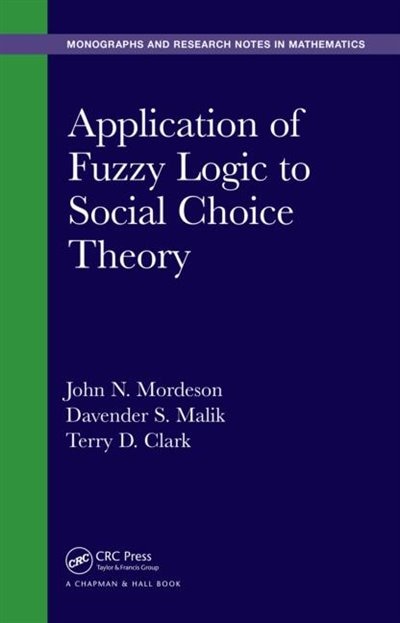 Couverture_Application Of Fuzzy Logic To Social Choice Theory