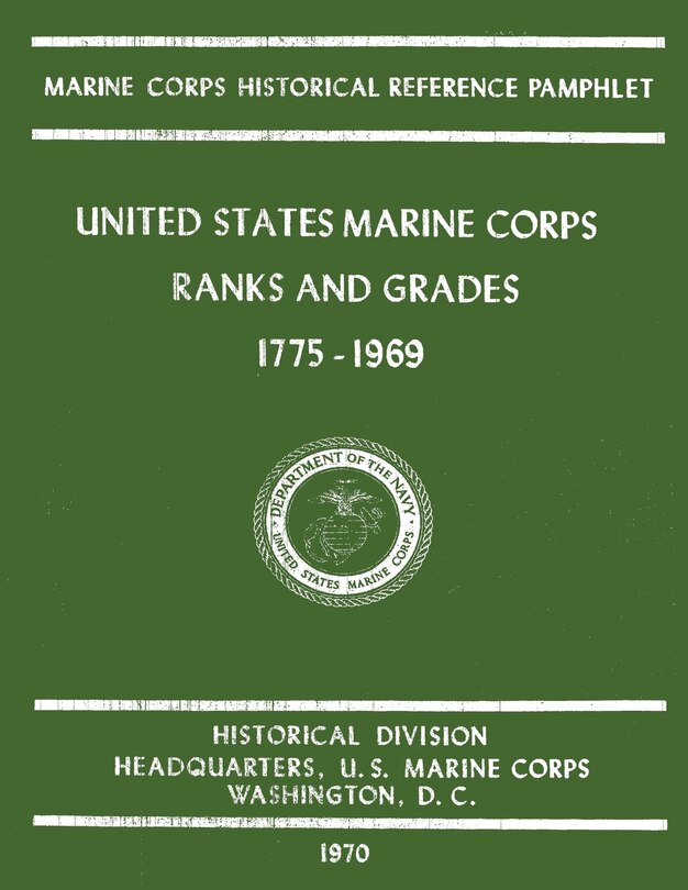Front cover_United States Marine Corps Ranks and Grades 1775-1969