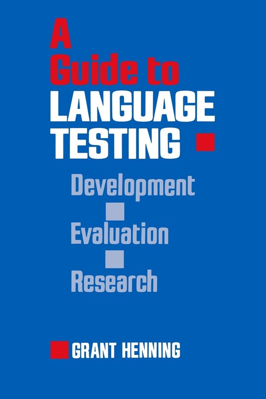 Front cover_A Guide to Language Testing