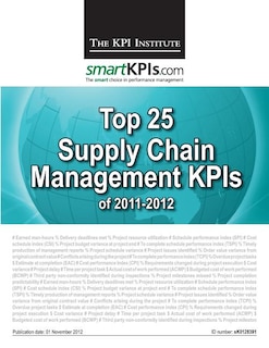 Front cover_Top 25 Supply Chain Management KPIs of 2011-2012